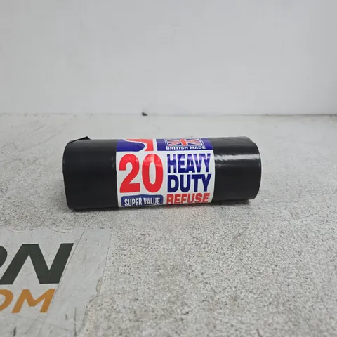 BOX OF APPROXIMATELY 20 HEAVY DUTY REFUSE SACK ROLLS
