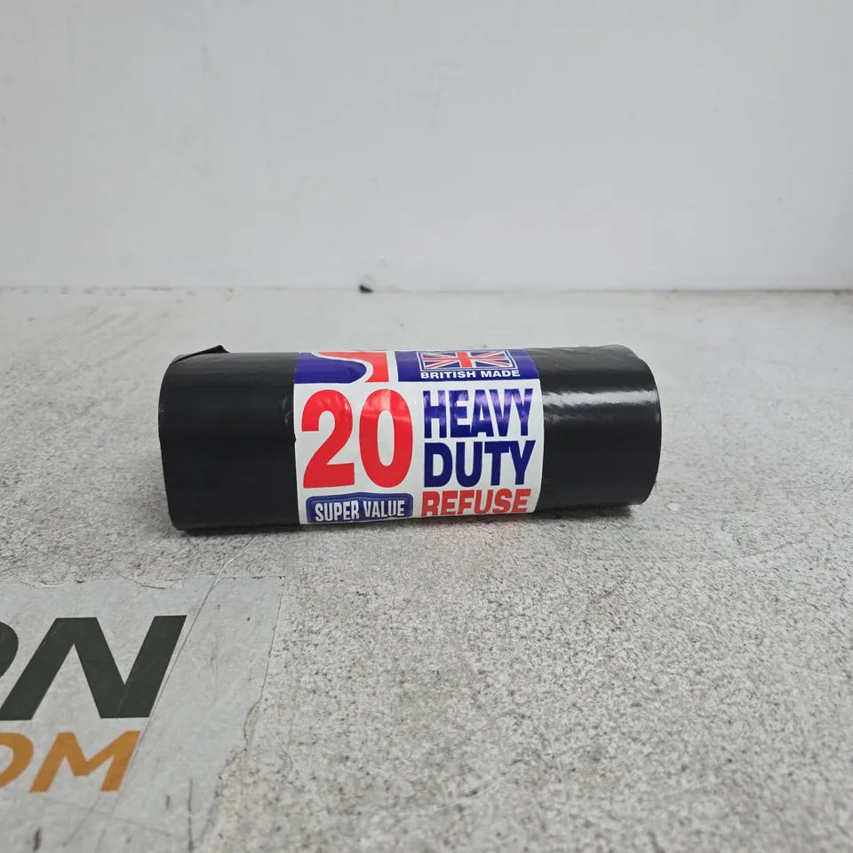 BOX OF APPROXIMATELY 20 HEAVY DUTY REFUSE SACK ROLLS