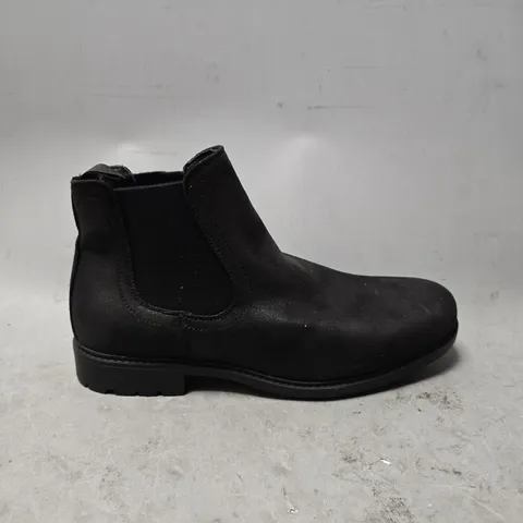 BECKETT BLACK SLIP ON BOOTS - SIZE 9 