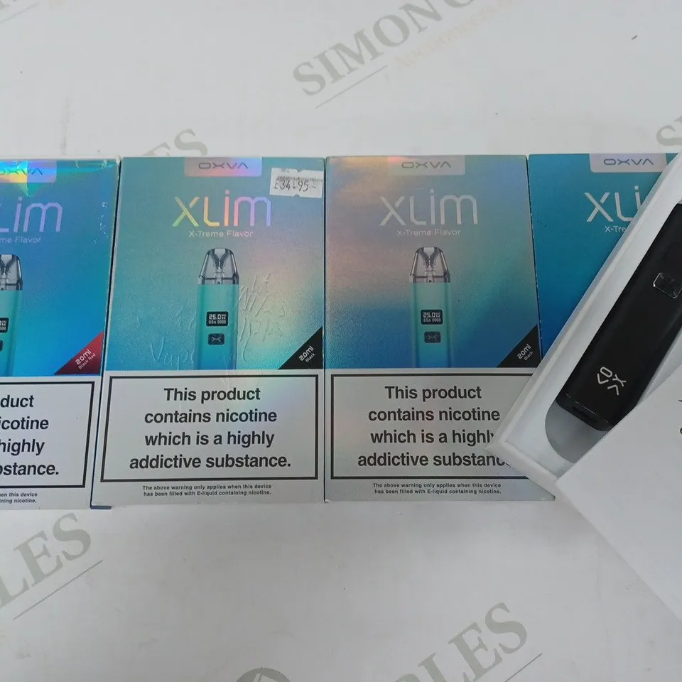 LOT OF 4 ASSORTED OXVA XLIM E-CIGS