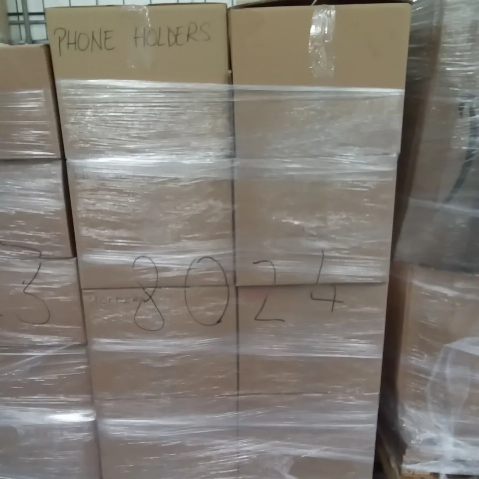 PALLET OF APPROXIMATELY 16 BOXES OF PHONE HOLDERS