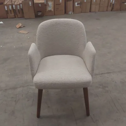 ELANO WALNUT EFFECT ASH WOODEN FRAME DINING CHAIR