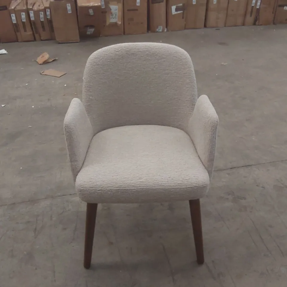ELANO WALNUT EFFECT ASH WOODEN FRAME DINING CHAIR