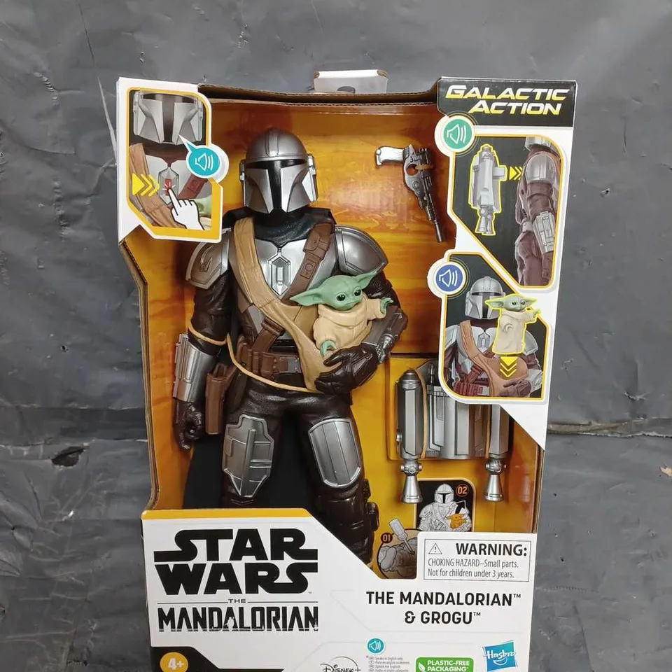 STAR WARS GALACTIC ACTION MANDALORIAN AND GROGU