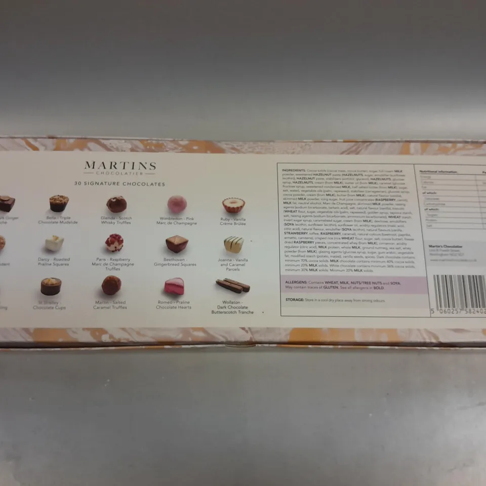 SEALED MARTIN'S CHOCOLATIER SIGNATURE COLLECTION CHOCOLATES