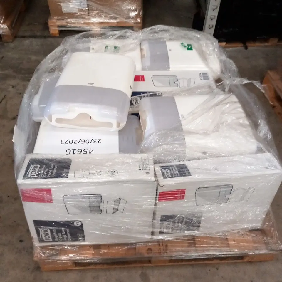 PALLET OF APPROXIMATELY 15 TORK HAND TOWEL DISPENSERS