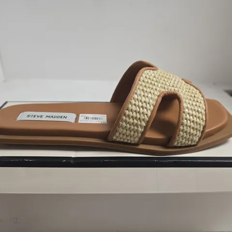 STEVE MADDEN SOFIA SANDALS – NAT RAFFIA, UK 7 
