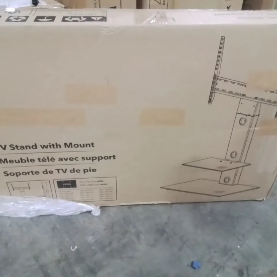 BOXED TV STAND WITH MOUNT