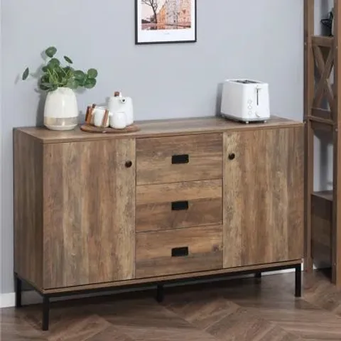 BOXED MELITA 120 CM WIDE 3 DRAWER SIDEBOARD (2 BOXES)