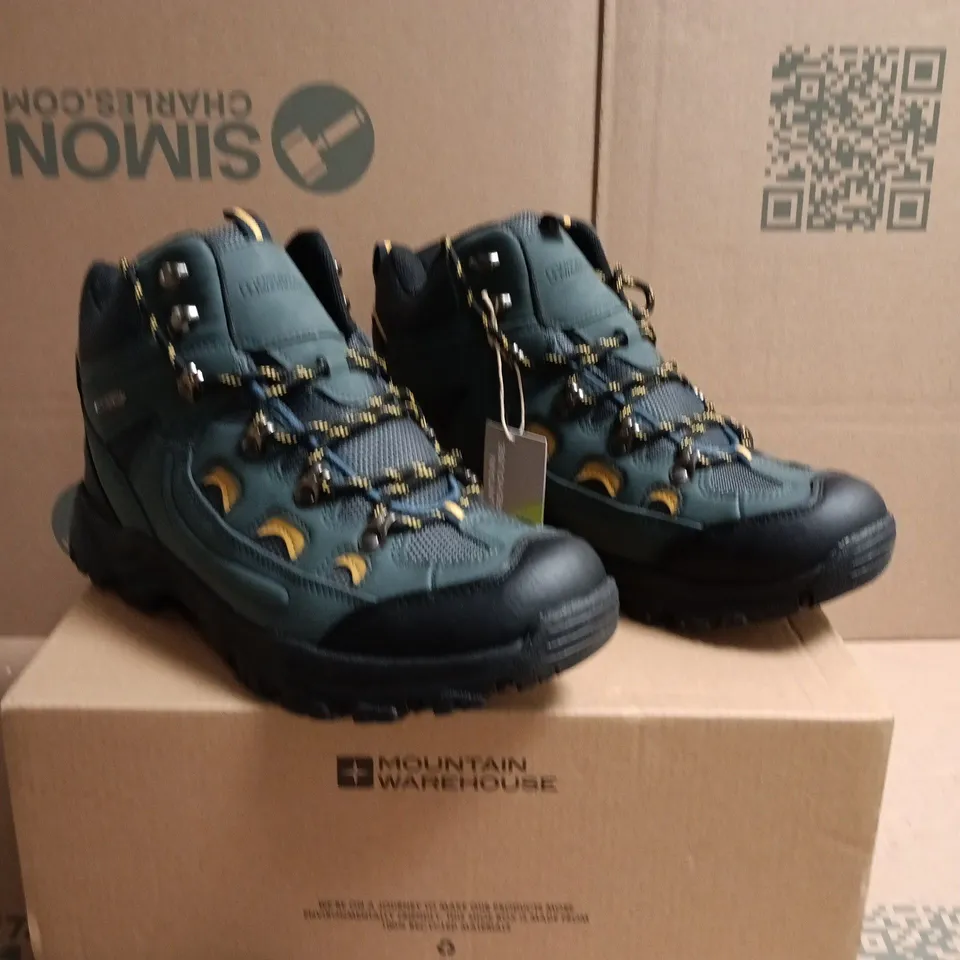 MOUNTAIN WAREHOUSE HIKING BOOTS - TEAL/BLUE, UK9 (US10, EU43)