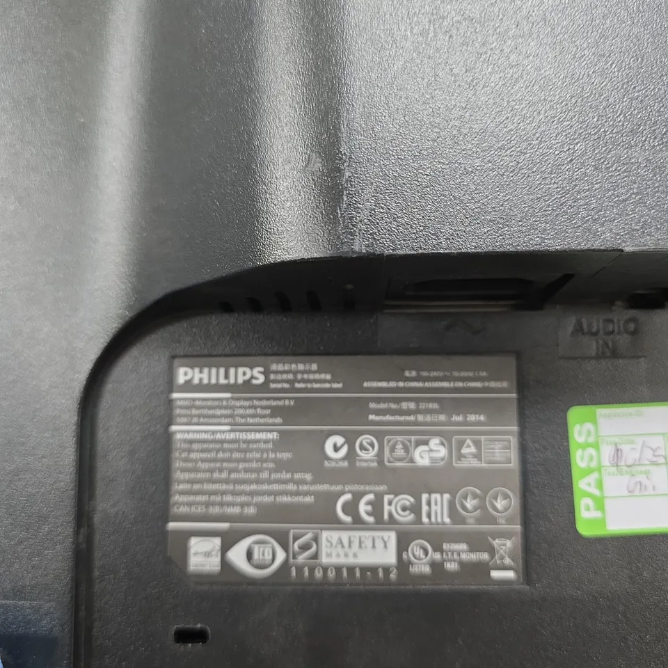 PHILIPS LCD MONITOR 221B3LPCB/02 – BLACK