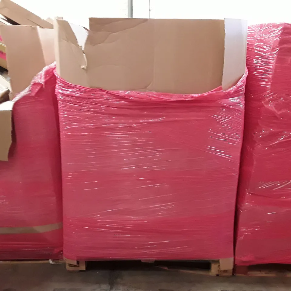 PALLET TO CONTAIN AN ASSORTMENT OF HOUSEHOLD ITEMS TO INCLUDE TOWEL DRYER, CAT SCRATCHER CUSHIONS AND TELESCOPIC LADDER ECT