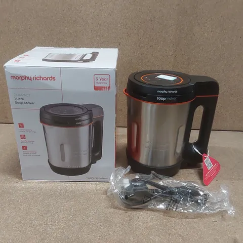 BOXED MORPHY RICHARDS 501021 COMPACT 1L SOUP MAKER 