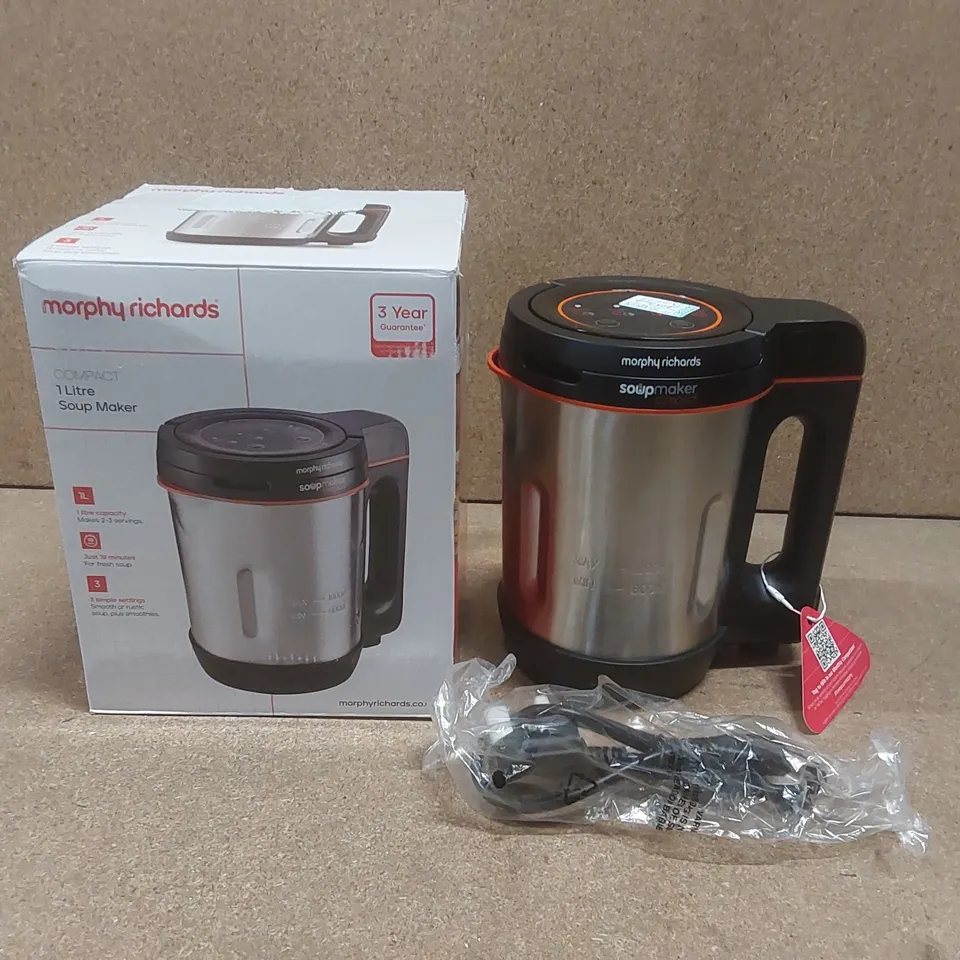BOXED MORPHY RICHARDS 501021 COMPACT 1L SOUP MAKER 