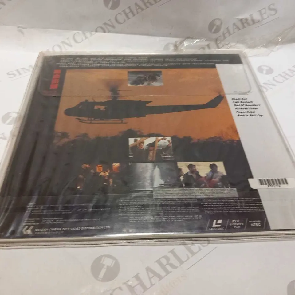 BULLET IN THE HEAD GOLDEN CINEMA CITY VIDEO LASER DISC