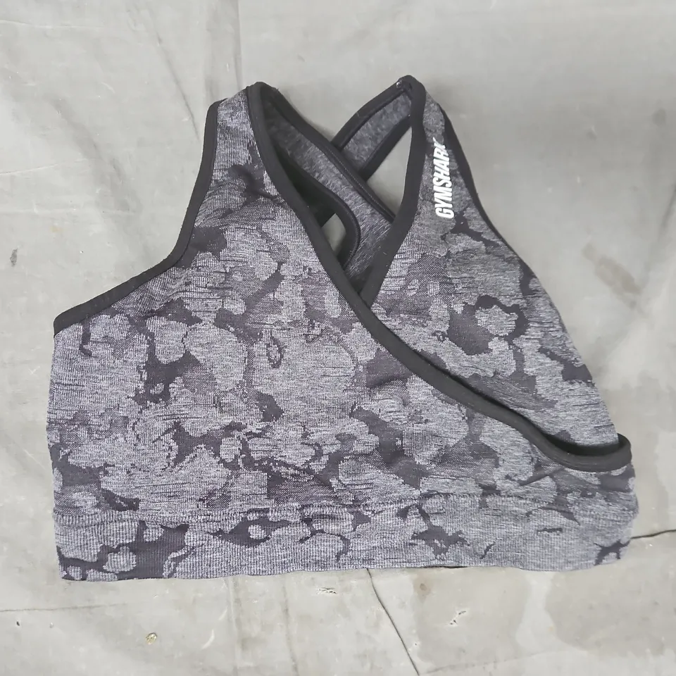 GYMSHARK ADAPT CAMO SEAMLESS SPORTS BRA SIZE MEDIUM