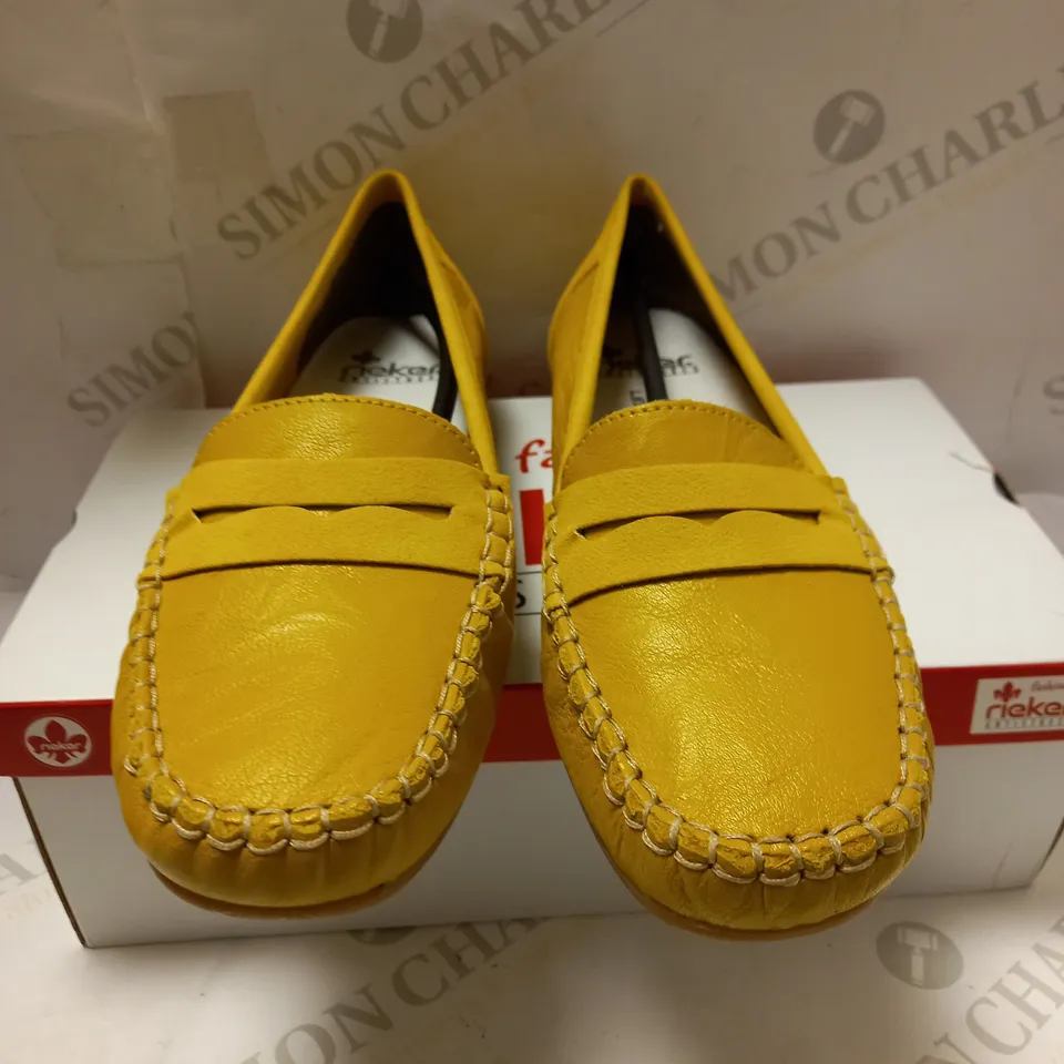 RIEKER YELLOW LOAFERS - SIZE 6.5