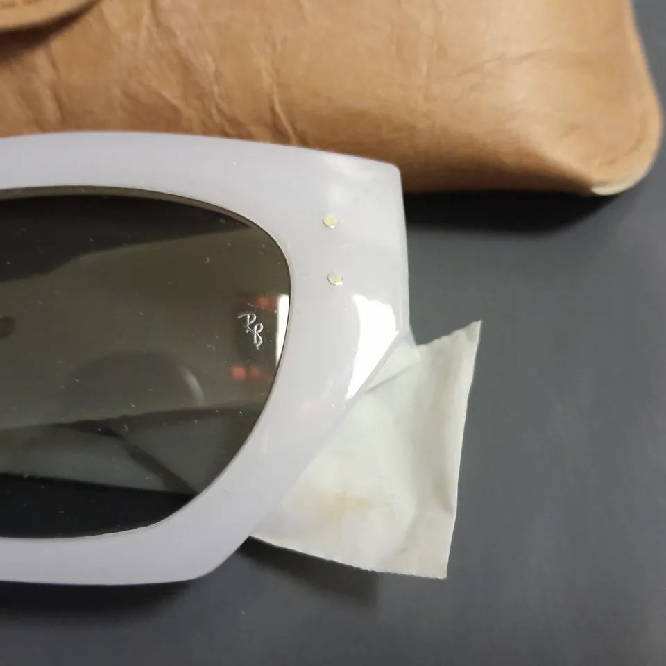 RAY BAN OFF WHITE GLASSES