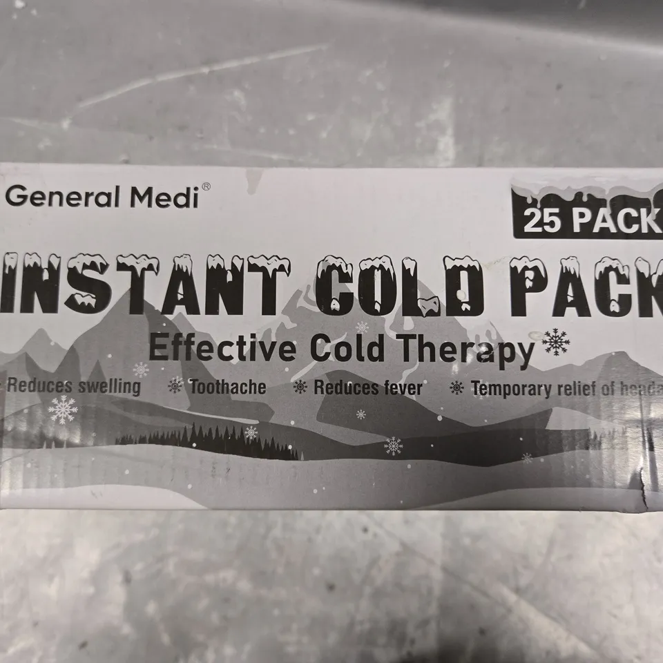 APPROXIMATELY 25 GENERAL MEDI INSTANT COLD PACK EFFECTIVE COLD THERAPY 