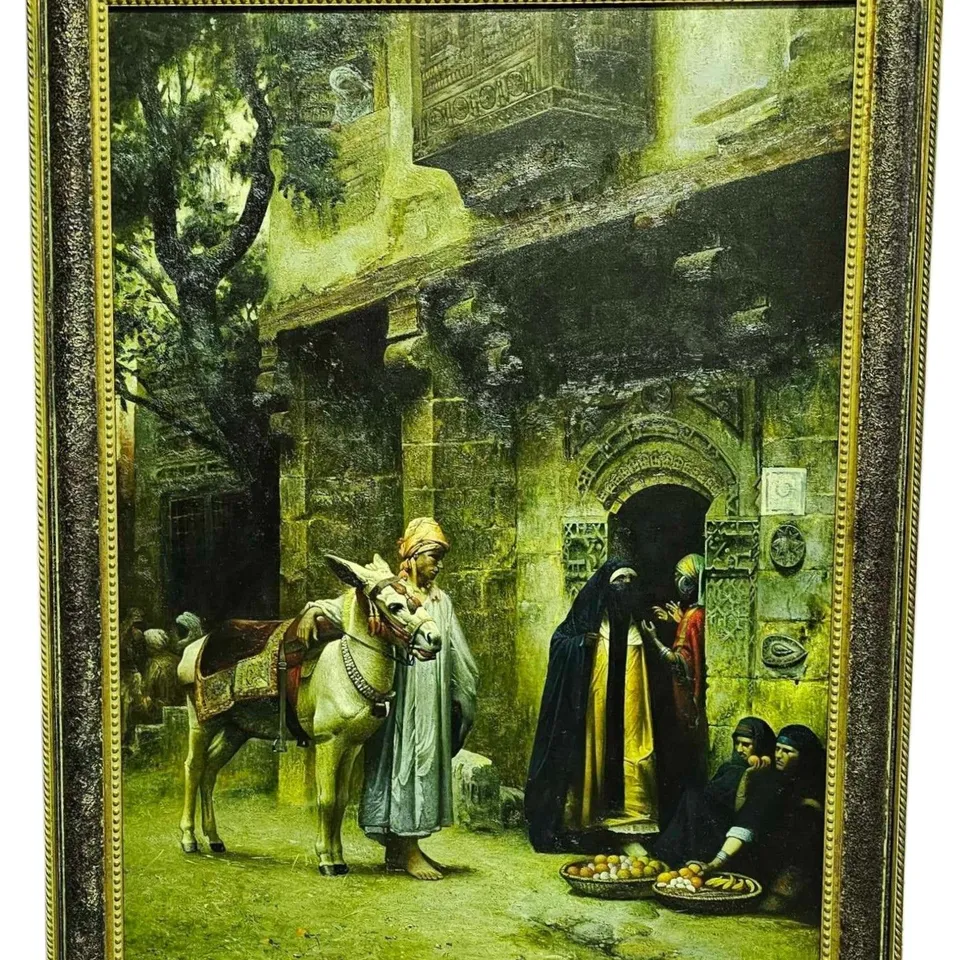 "A CAIRO STREET"  1878 OIL PAINTING RRP £2850