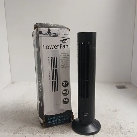 2 SPEED USB TOWER FAN BOXED WITH USB CABLE