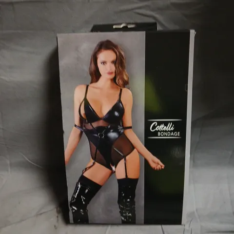 COTTELLI BONDAGE BLACK LINGERIE BOXED SET