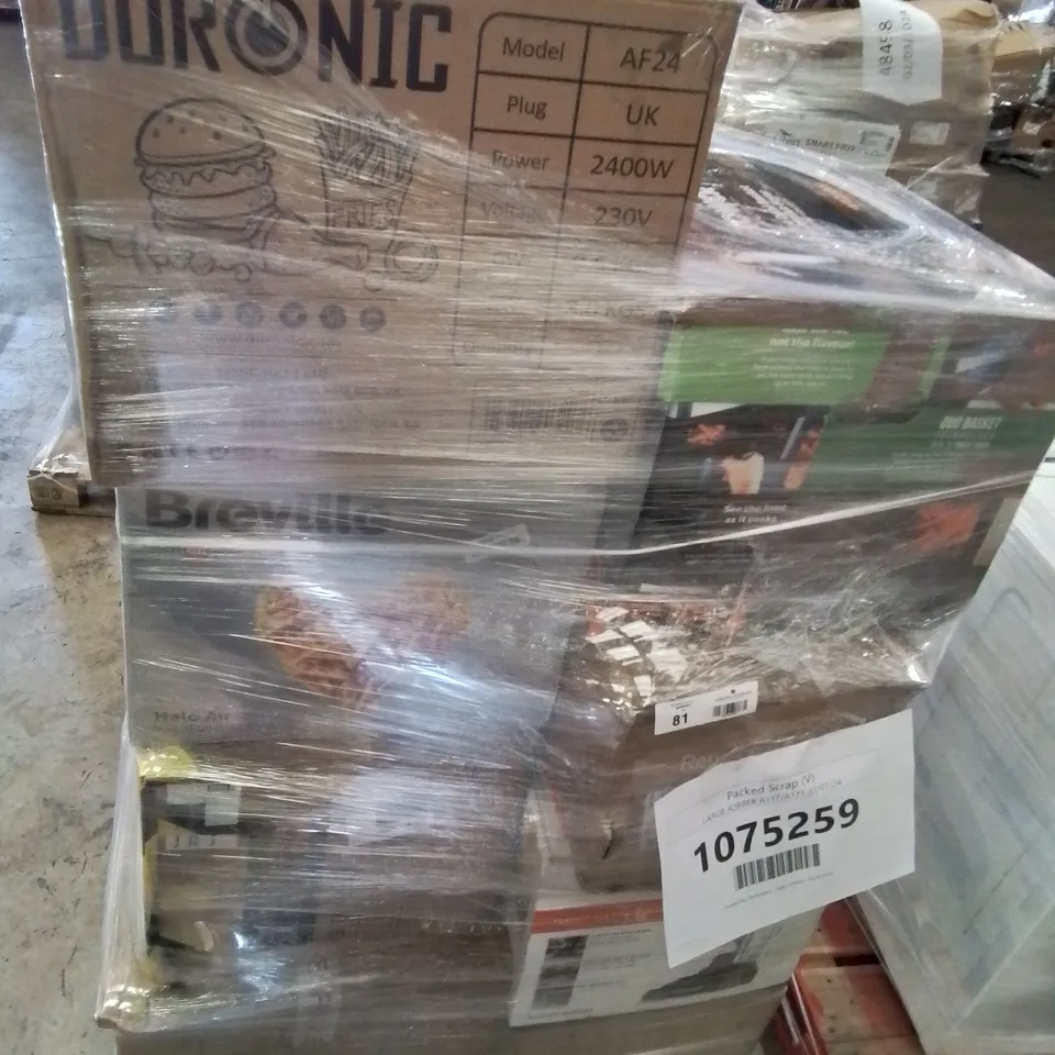 PALLET OF APPROXIMATELY 17 UNPROCESSED RAW RETURN HOUSEHOLD AND ELECTRICAL GOODS TO INCLUDE;