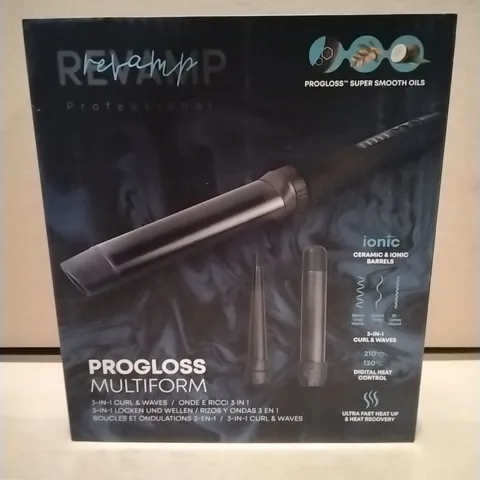 BOXED REVAP PROFESSIONAL PROGLOSS MULITFORM CURL AND WAVES