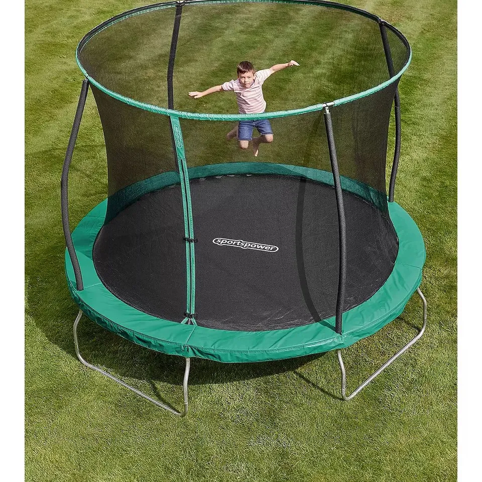 BOXED SPORTSPOWER 8FT TRAMPOLINE WITH EASI-STORE (1 BOX) RRP £139.99