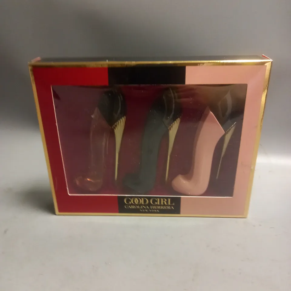 BOXED CAROLINA HERRERA GOOD GIRL NEW YORK SET OF 3 EAU DE PARFUM 7ML EACH