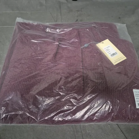 YUMI BURGUNDY KNIT CARDIGAN – YM29841, UK SIZE M