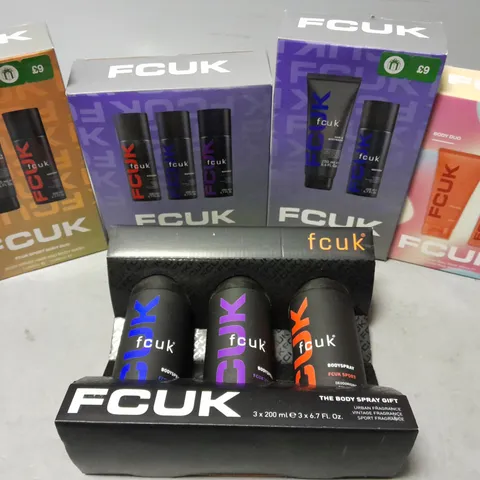 APPROX 15 ASSORTED FCUK BODY CARE SETS 