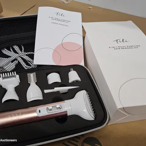 BOXED TILI 5-IN-1 MULTI-FUNCTIONAL HAIR REMOVAL KIT PINK 