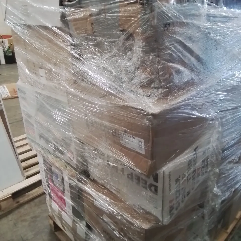 PALLET OF APPROXIMATELY 25 UNPROCESSED RAW RETURN HOUSEHOLD AND ELECTRICAL GOODS TO INCLUDE;