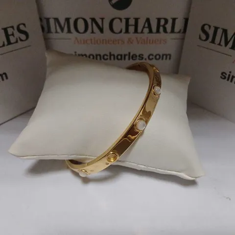 MALIKA SEMI PRECIOUS BEZEL SET BANGLE