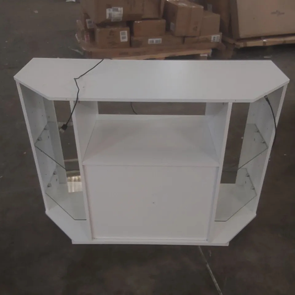 TV STAND FOR TVS UP TO 42" COLOUR: WHITE