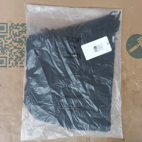 BAGGED SAINT + SOFIA CASHMERE SCARF IN BLACK SIZE 30 X 160CM
