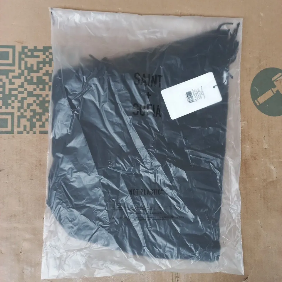 BAGGED SAINT + SOFIA CASHMERE SCARF IN BLACK SIZE 30 X 160CM