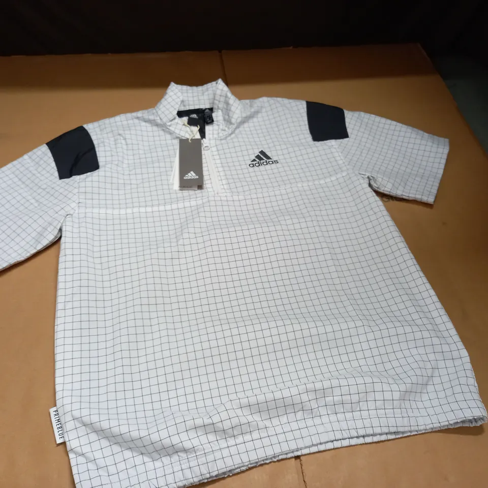 ADIDAS PRIMEBLUE QUARTER ZIP TOP - UK XS
