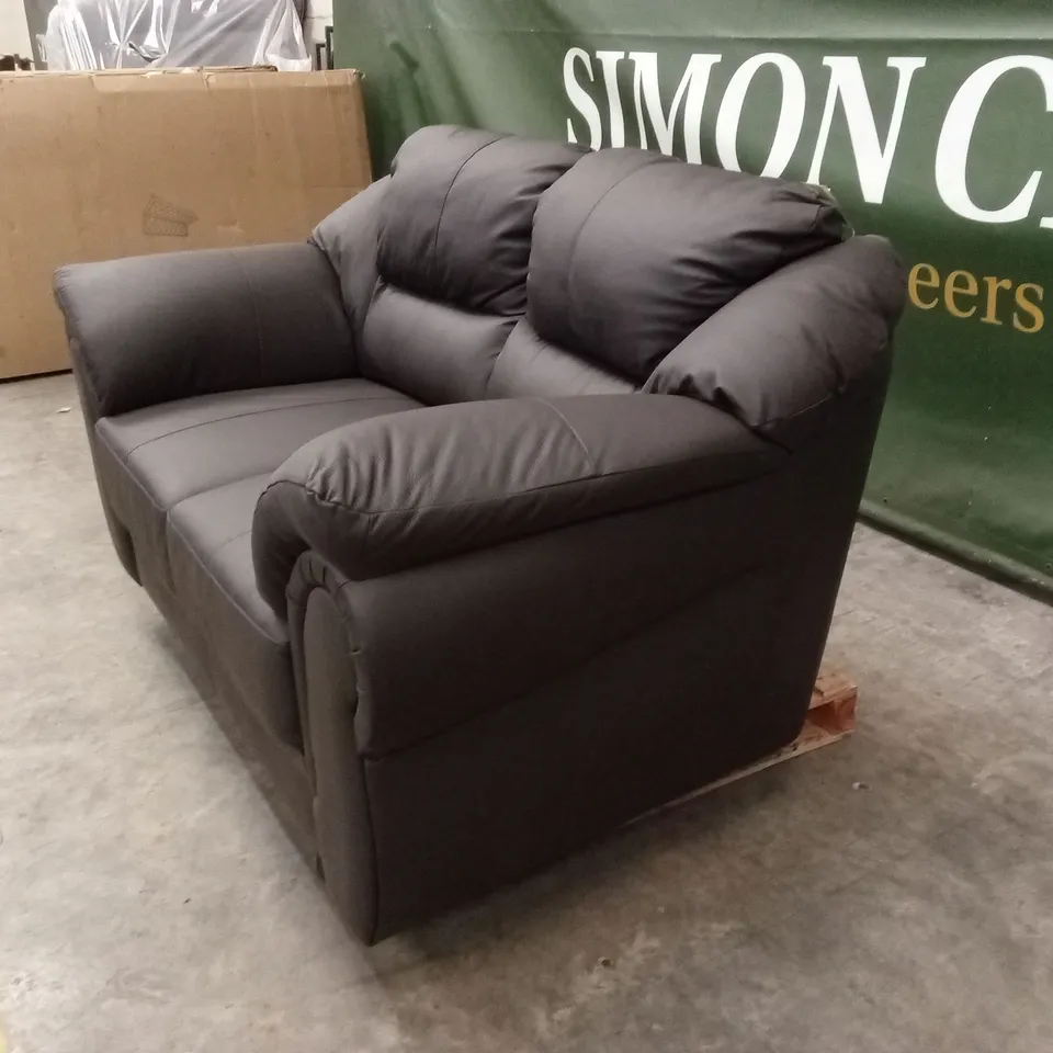 NAPLES ITALIAN LEATHER 2 SEATER SOFA RRP £1099