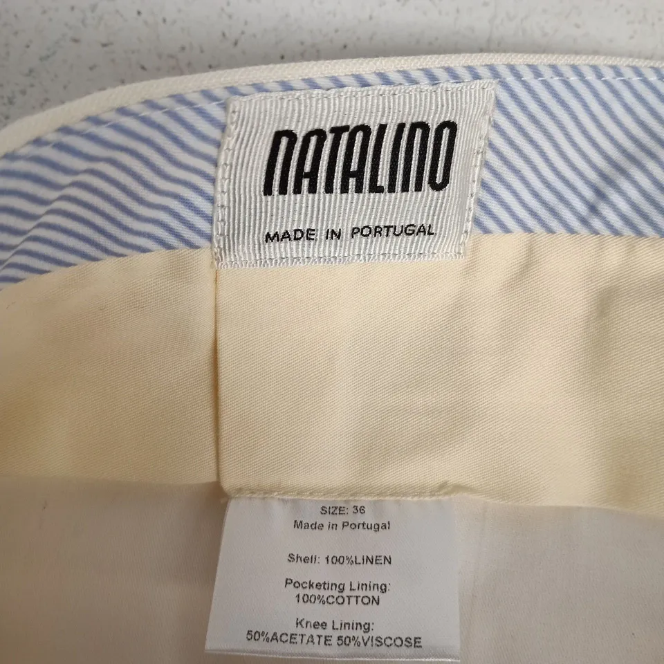 NATALINO LINEN TROUSERS – UK 8 (EU 36) – MADE IN PORTUGAL