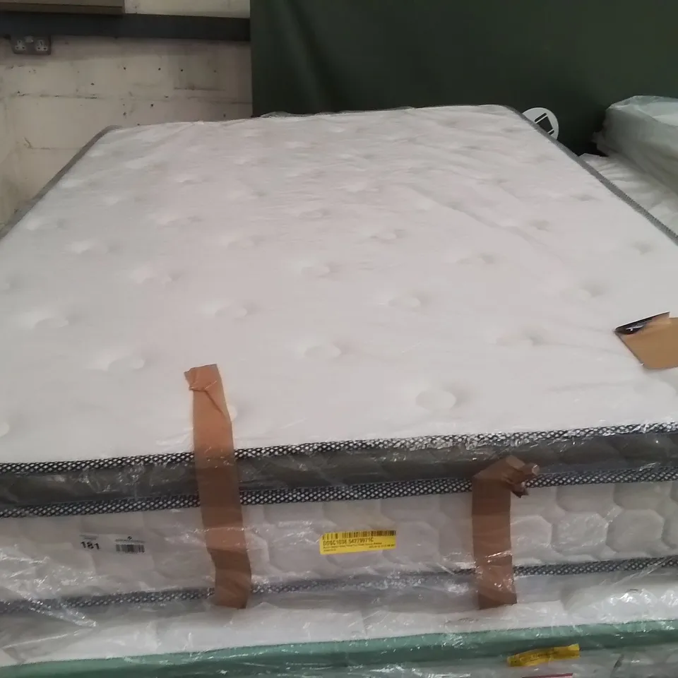 QUALITY BAGGED MURCIA WAYFAIR SLEEP PILLOW TOP POCKET SPRUNG MATTRESS - 135CM DOUBLE