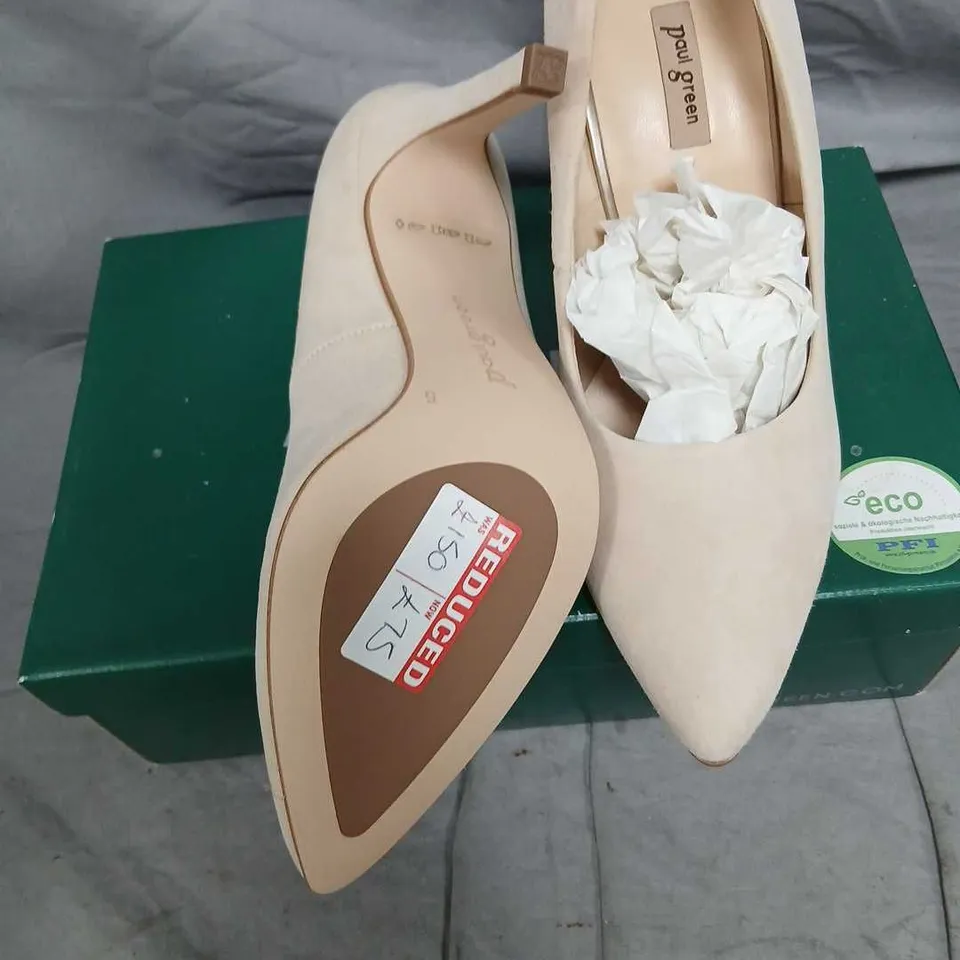 PAUL GREEN WOMEN’S BEIGE HIGH HEEL SHOES – UK 5