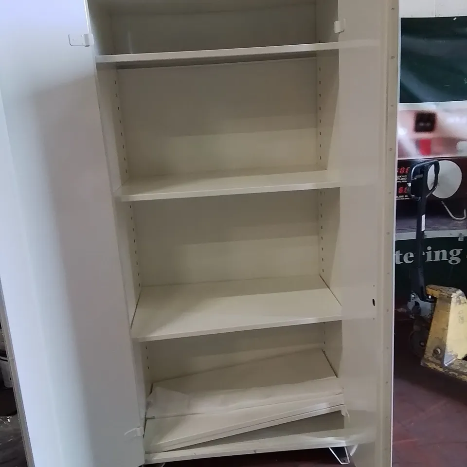 LARGE FREESTANDING METAL MEDICINE/OFFICE CABINET