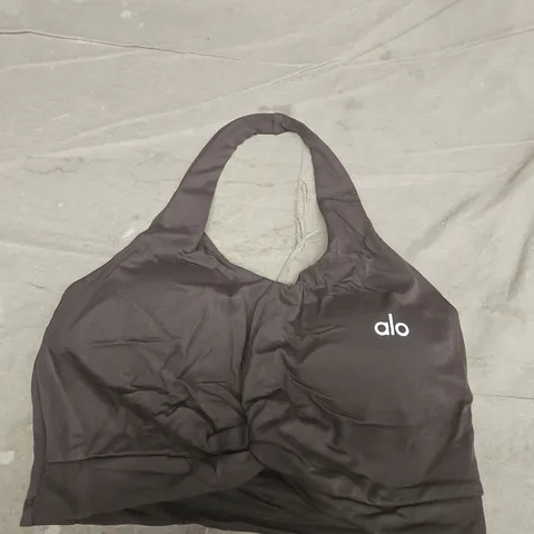 ALO YOGA BLACK FITNESS TOP - L