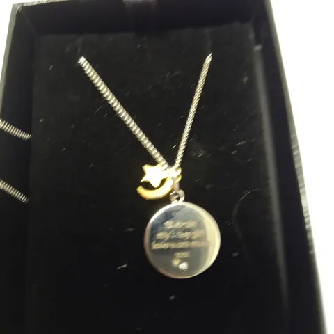 PERSONALISED STERLING SILVER 9CT GOLD NECKLACE