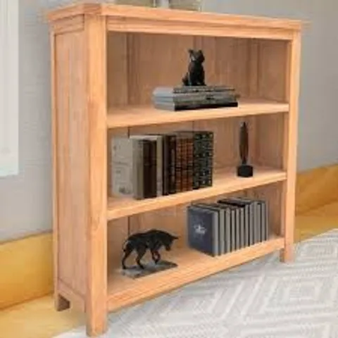 BOXED LOW BOOKCASE - ANTIQUE WAX (1 BOX)