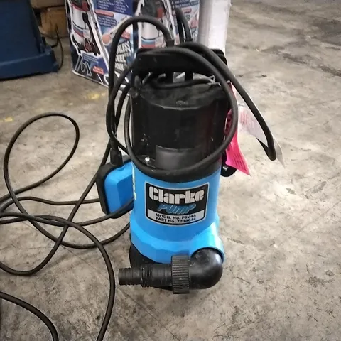 CLARKE PSV4A 1½" 750W 216LPM 8M HEAD DIRTY WATER SUBMERSIBLE PUMP WITH FLOAT SWITCH (230V)