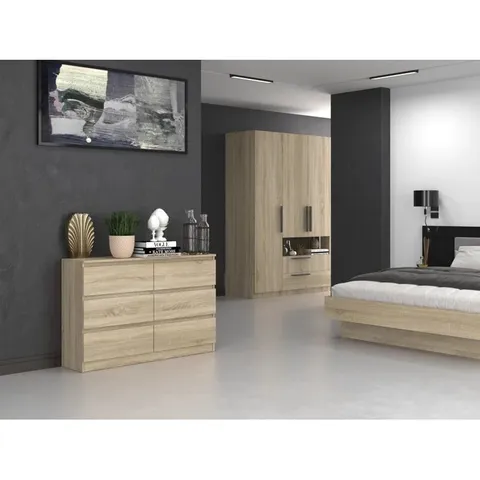 HOUSER 6 DRAWER 126CM W DOUBLE