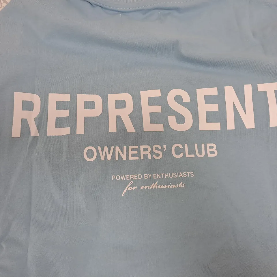 REPRESENT OWNERS CLUB T SHIRT BLUE SIZE XL